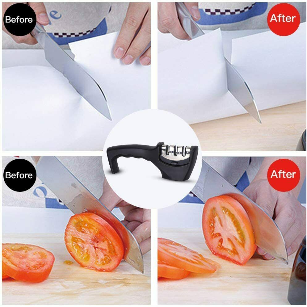 KNIFE SHARPENER Ceramic Tungsten Kitchen Knives Blade