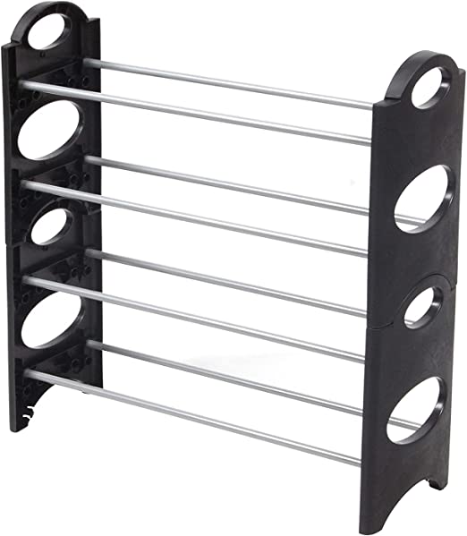 4 Layer Stackable Shoe Rack