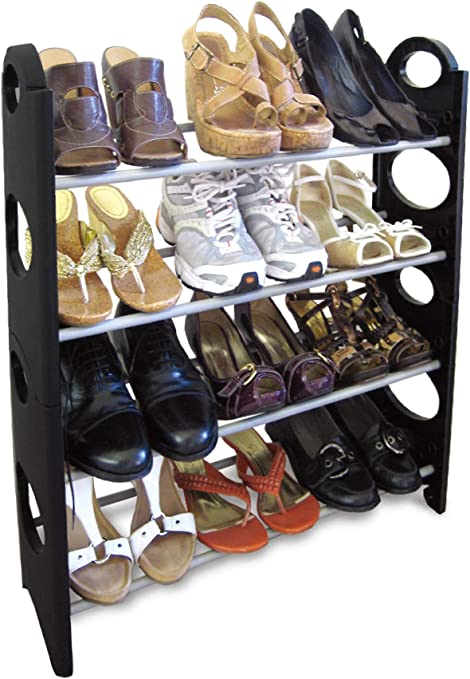 4 Layer Stackable Shoe Rack