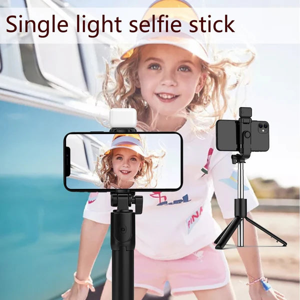 4 IN 1 SELFIE STICK + TRIPOD STAND WITH LIGHT