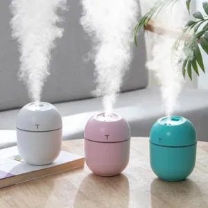 Air Humidifier Usb Small Mini Portable Cool Mist Diff-user For Bedroom Office Desk Car Travel Aroma Atomizer ( 220 Ml )