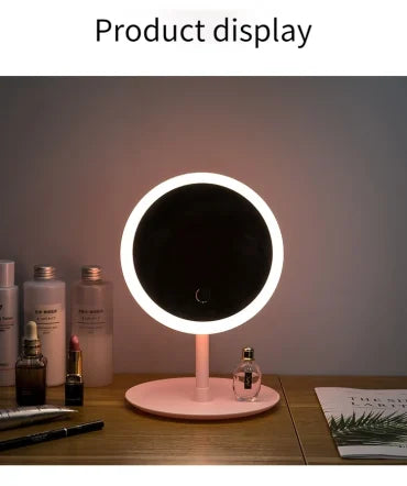 Ed Daylight Vanity Mirror Detachable/storage Base 3 Modes Mirror With Light Gift Umakeup Mirror With Light White Lsb