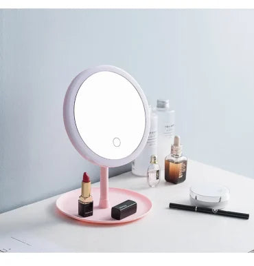 Ed Daylight Vanity Mirror Detachable/storage Base 3 Modes Mirror With Light Gift Umakeup Mirror With Light White Lsb