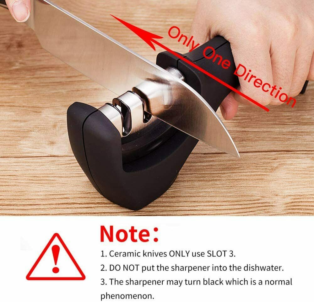 KNIFE SHARPENER Ceramic Tungsten Kitchen Knives Blade